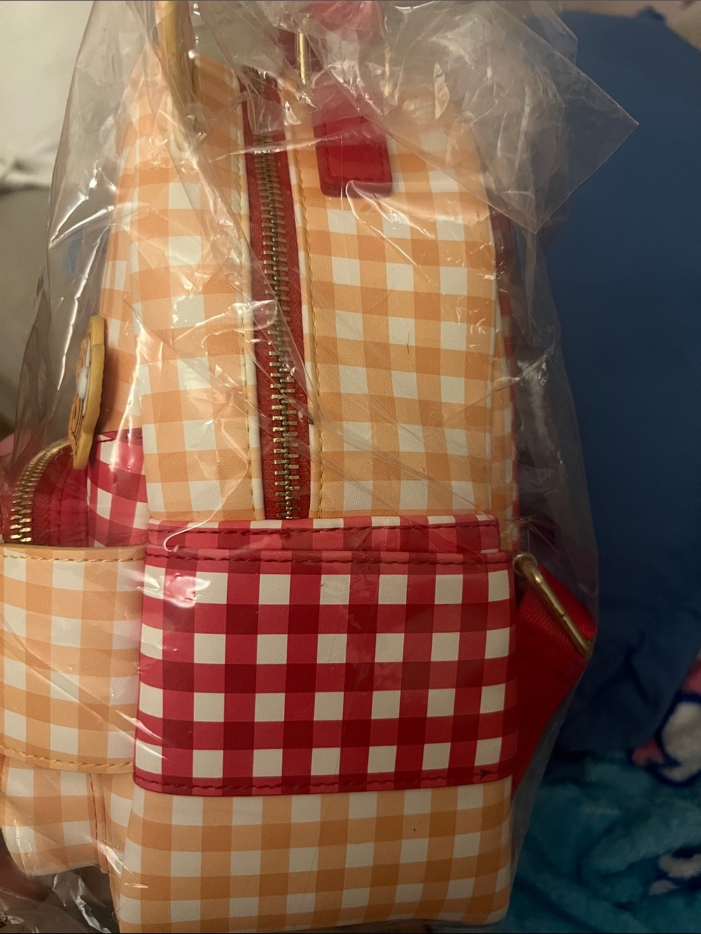 Loungefly Winnie the Pooh Gingham Backpack - Picture 5 of 6